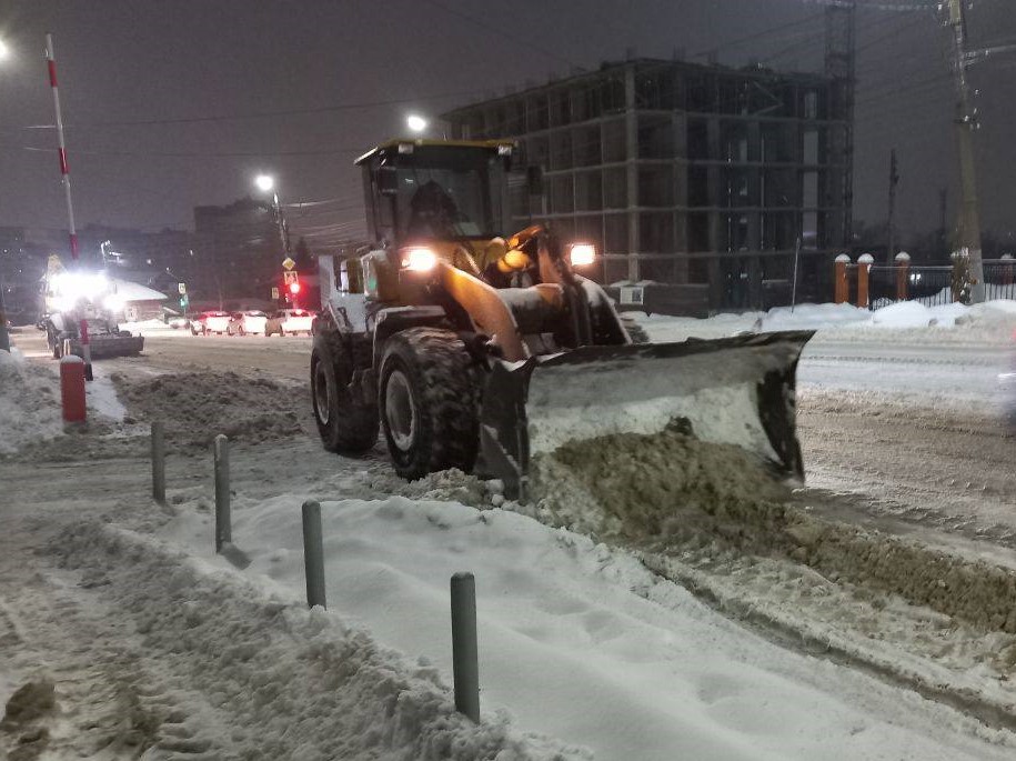 Уборка в городе.