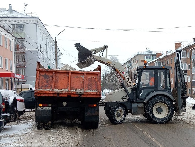 Уборка в городе.