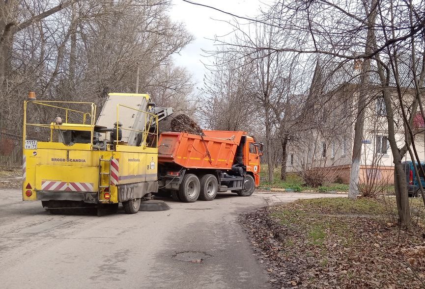 Уборка в городе.