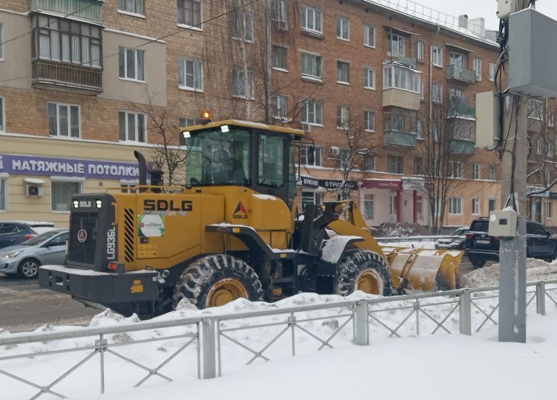 Уборка в городе.