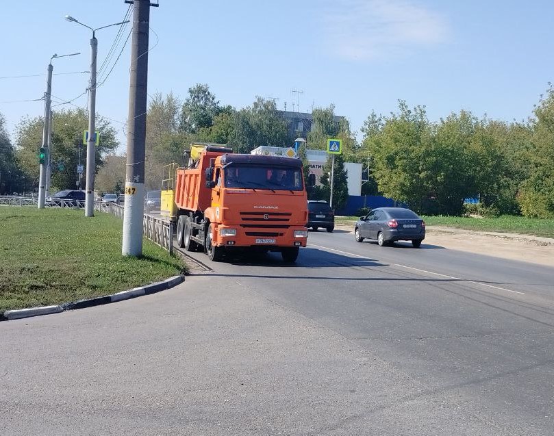 Уборка в городе.