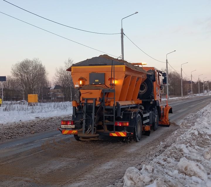 Уборка в городе.