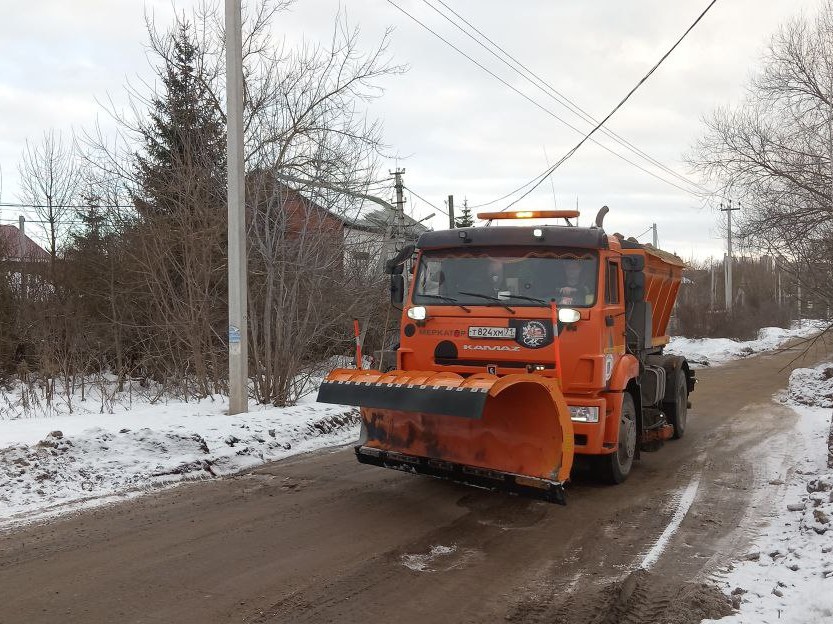 Уборка в городе.