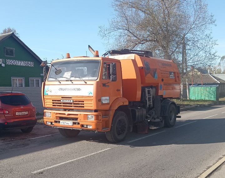 Уборка в городе.