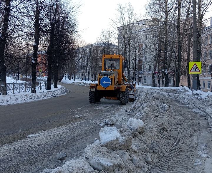 Уборка в городе.