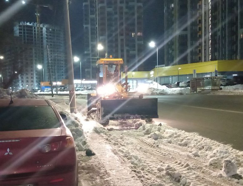 Уборка в городе.