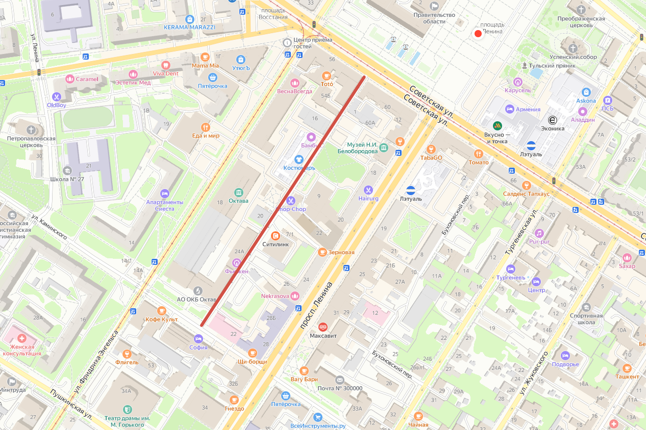 21 и 22 октября ограничат движение транспорта в Центральном переулке.