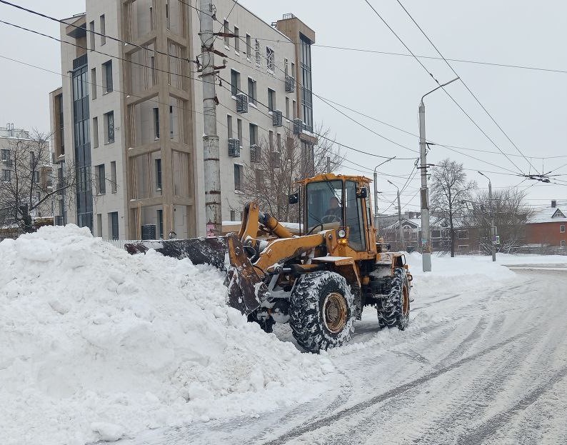 Уборка в городе.