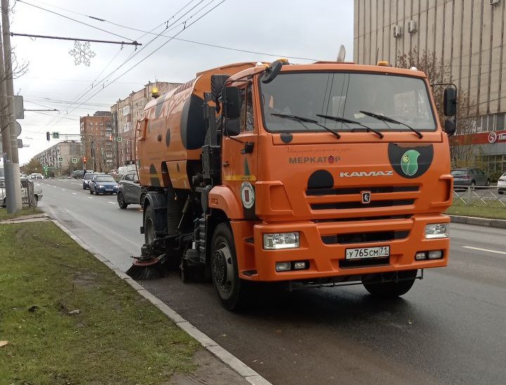 Уборка в городе.