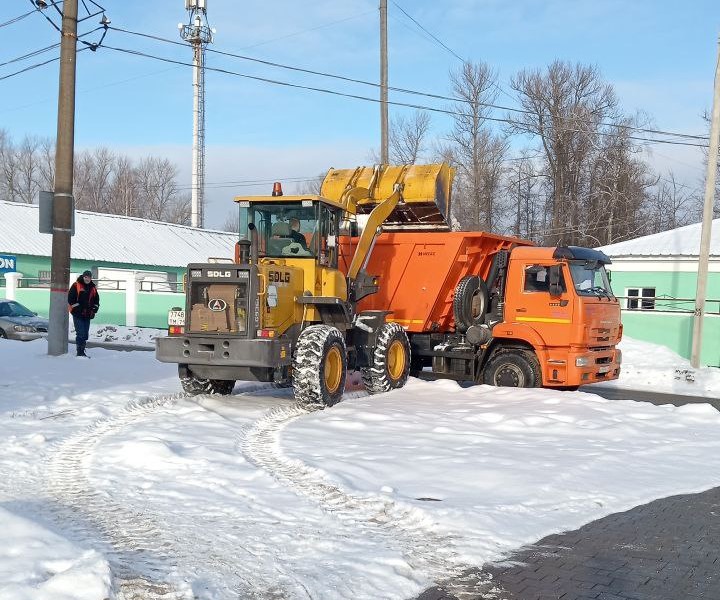 Уборка в городе.