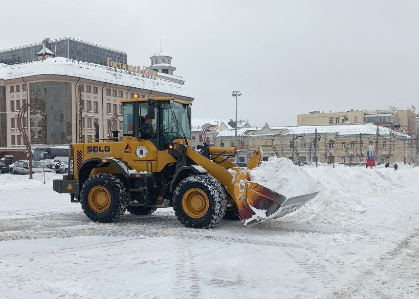 Уборка в городе.