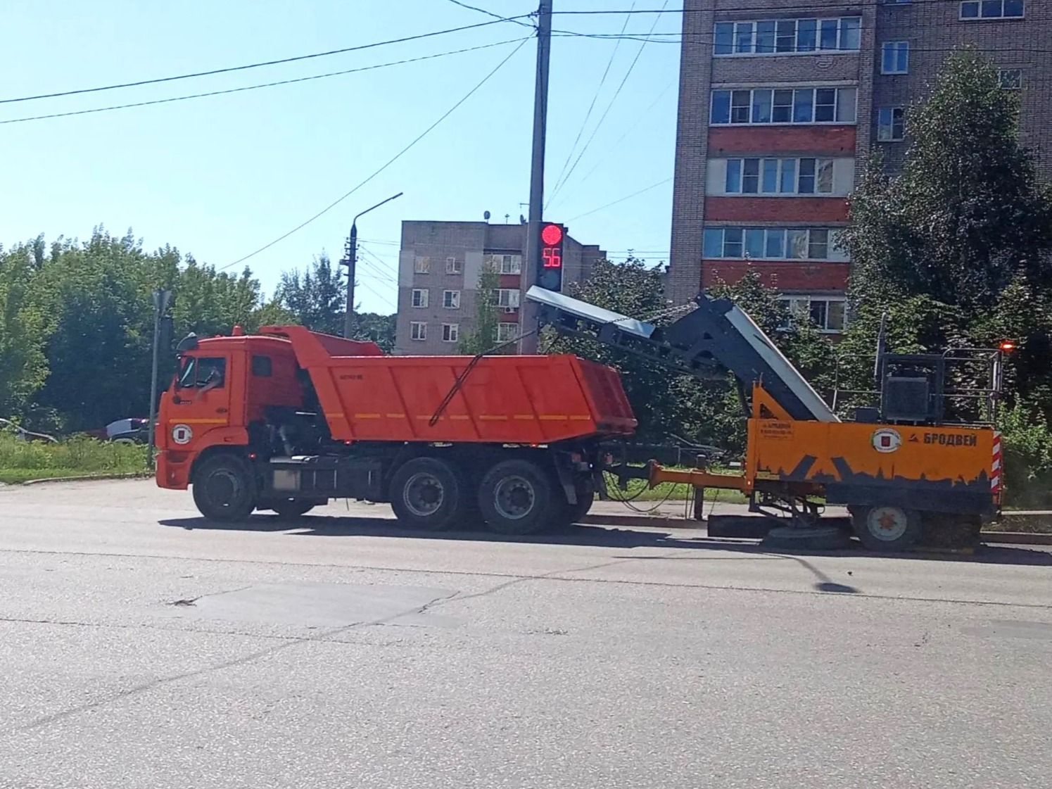 Уборка в городе.