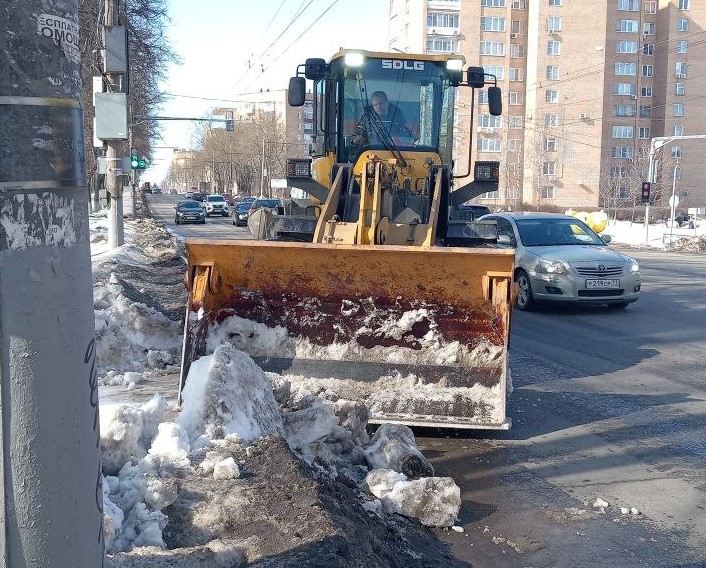 Уборка в городе.