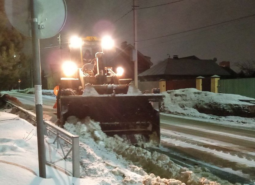 Уборка в городе.