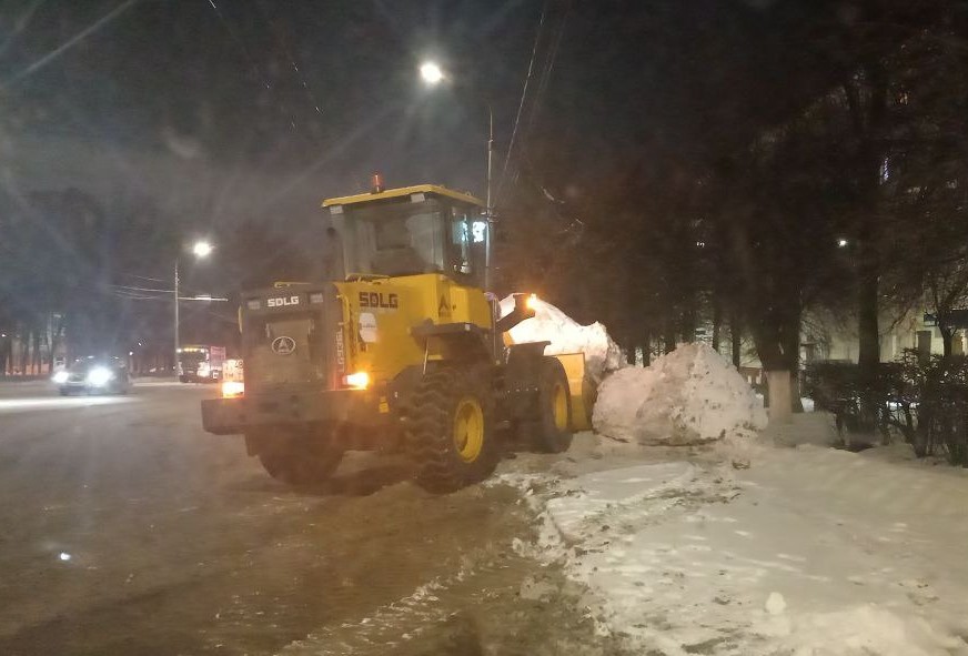 Уборка в городе.