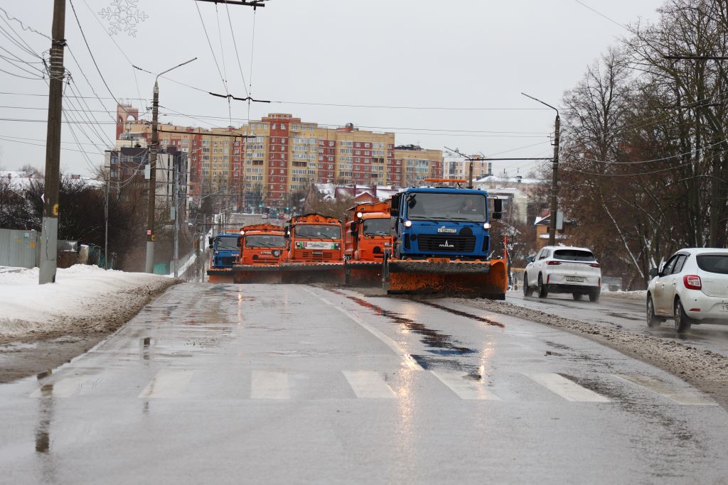 Уборка в городе.