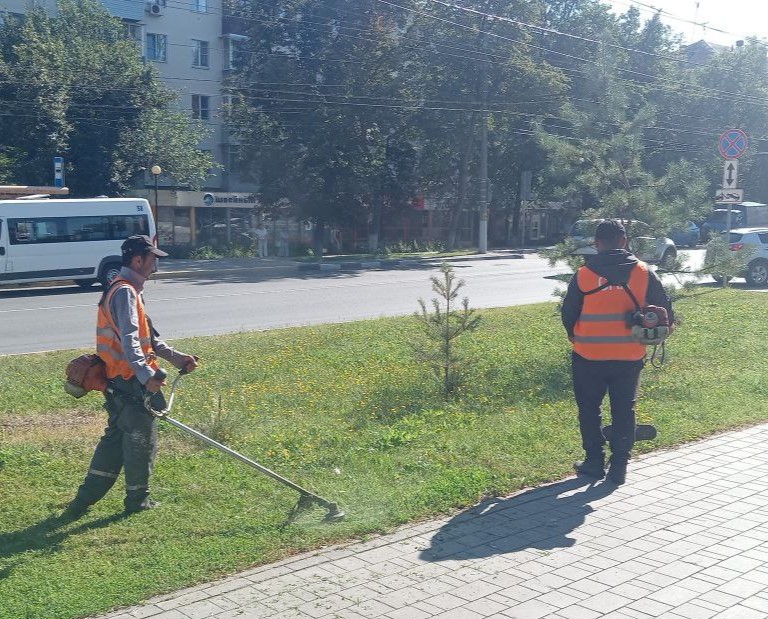 Уборка в городе.