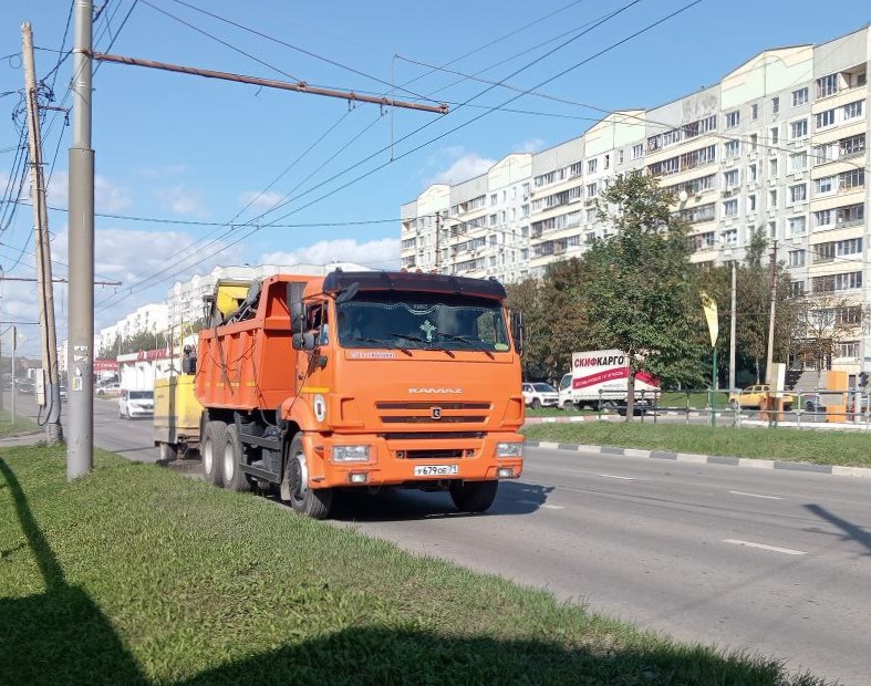 Уборка в городе.