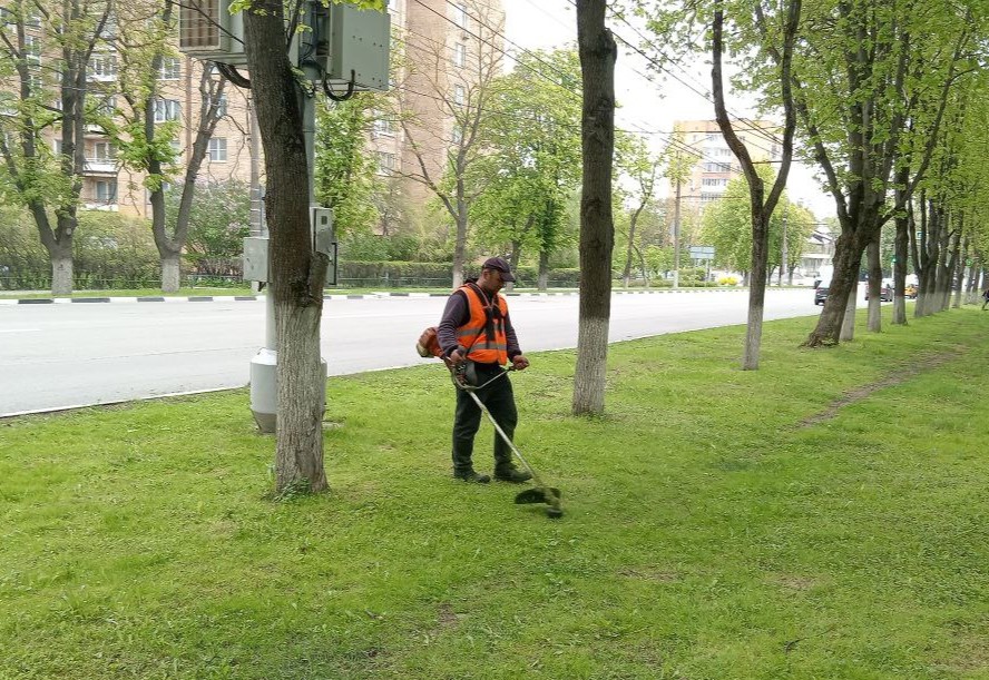 Уборка в городе.