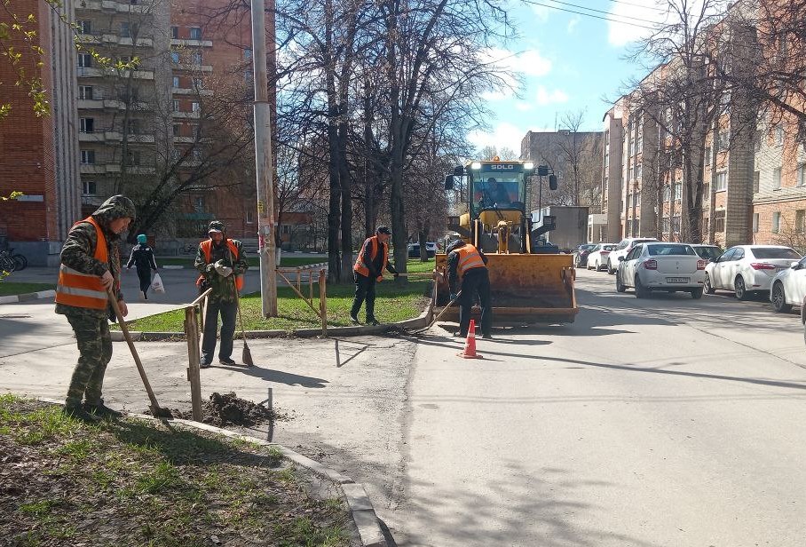 Уборка в городе.