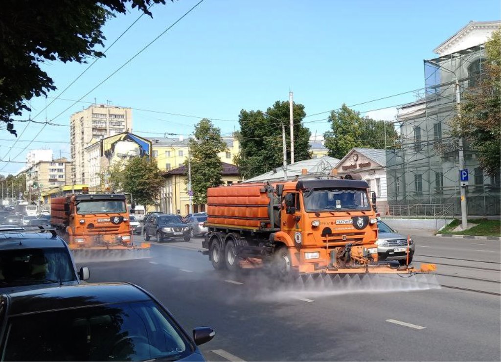 Уборка в городе.