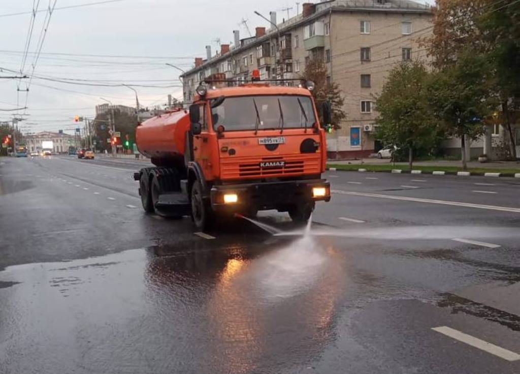 Уборка в городе.