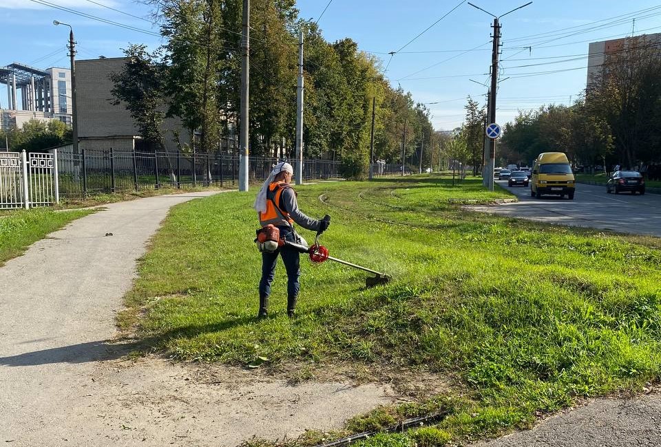 Уборка в городе.