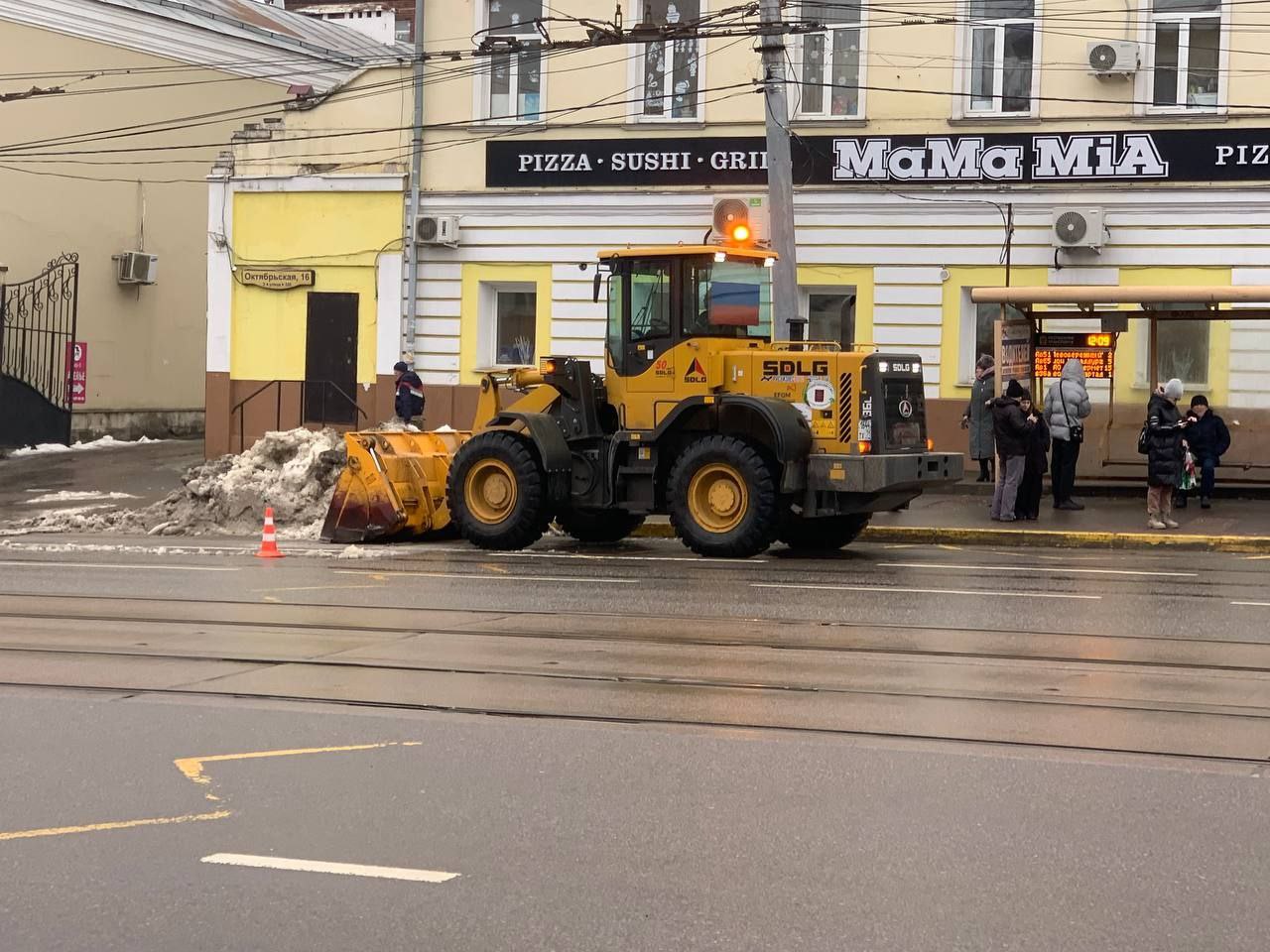 Уборка в городе.