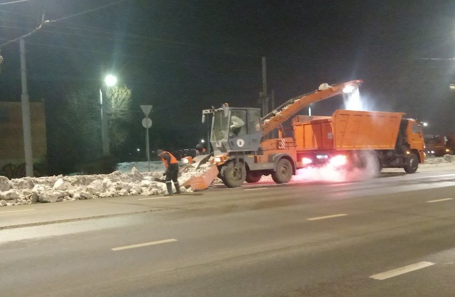 Уборка в городе.