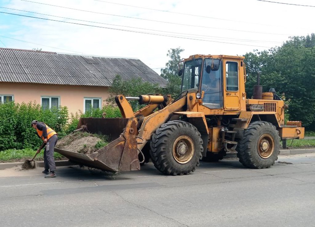 Уборка в городе.