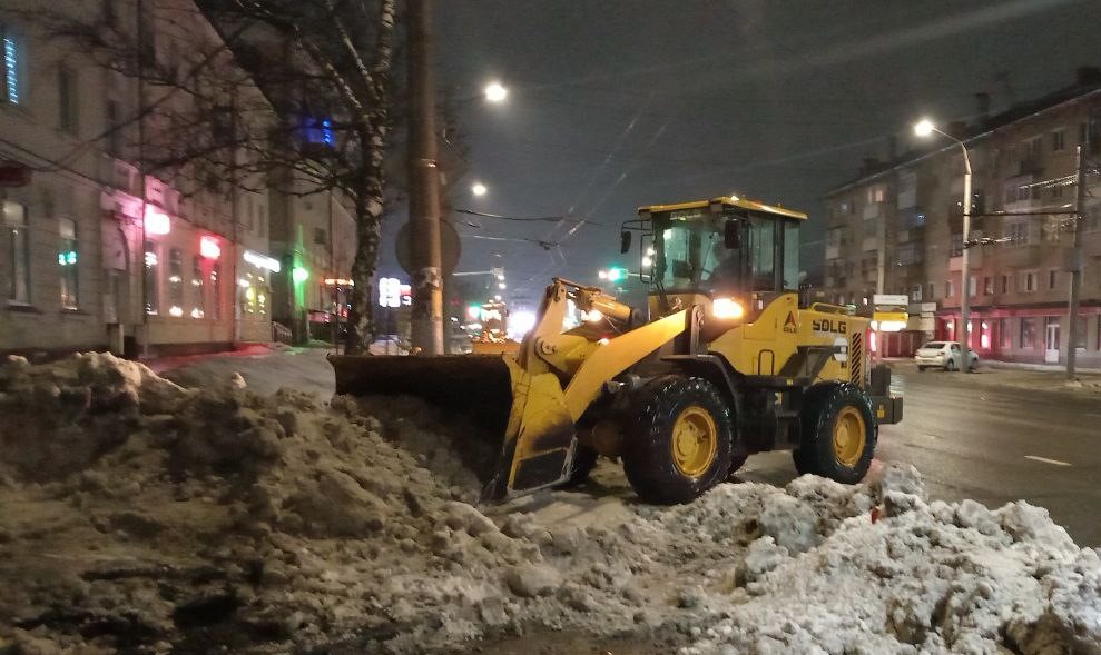 Уборка в городе.