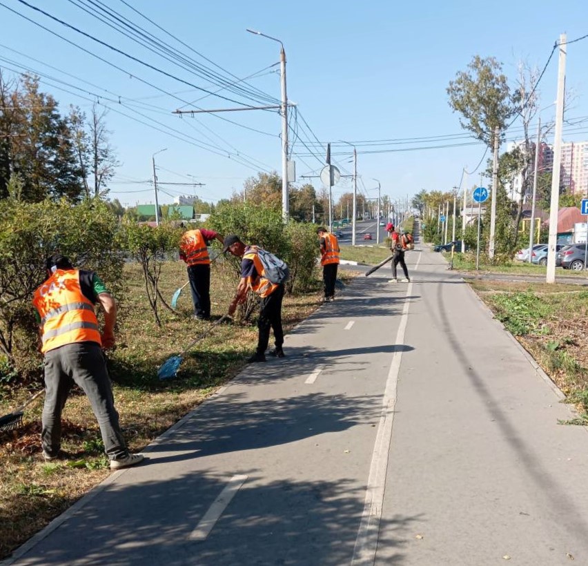 Уборка в городе.