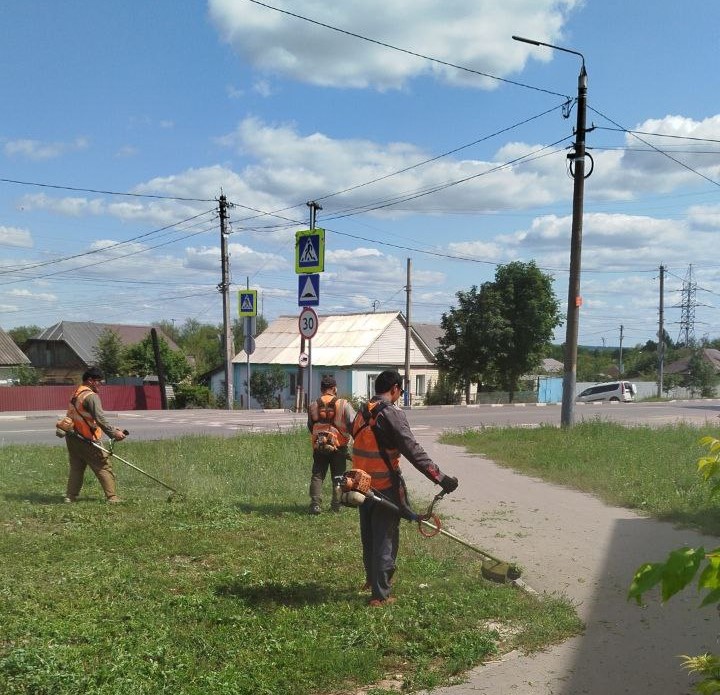 Уборка в городе.