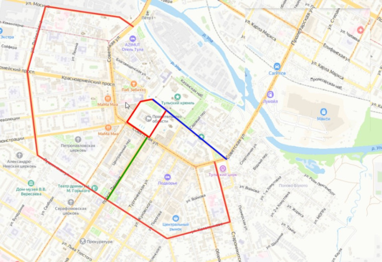 7 мая в центре Тулы введут временные ограничения движения. 7 мая в центре Тулы введут временные ограничения движения.