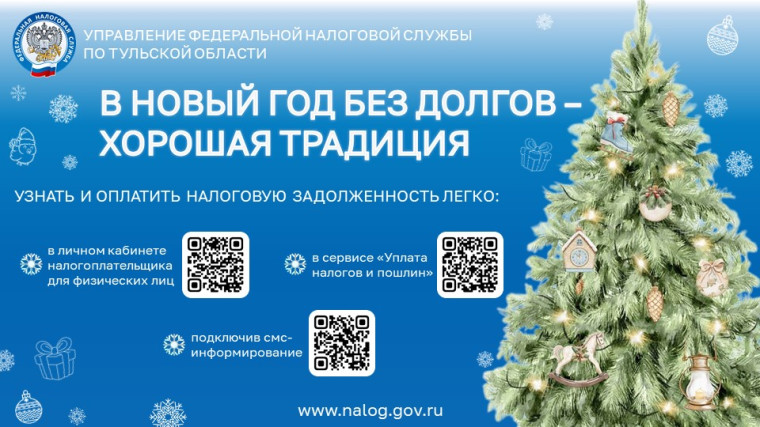 Тулякам напоминают о возможностях оплаты задолженности по налогам . Тулякам напоминают о возможностях оплаты задолженности по налогам .