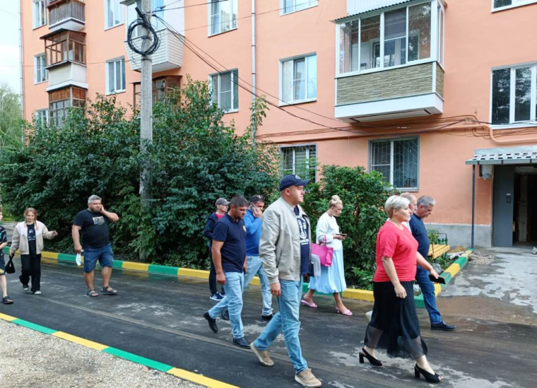 В Туле проходят приемки работ по программе «Формирование современной городской среды».