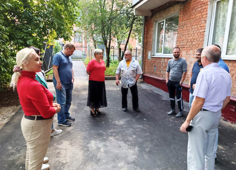 В Туле проходят приемки работ по программе «Формирование современной городской среды».