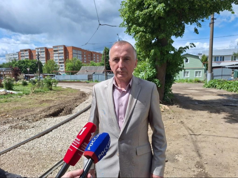 В этом году в Туле отремонтируют более 12 км трамвайных путей.