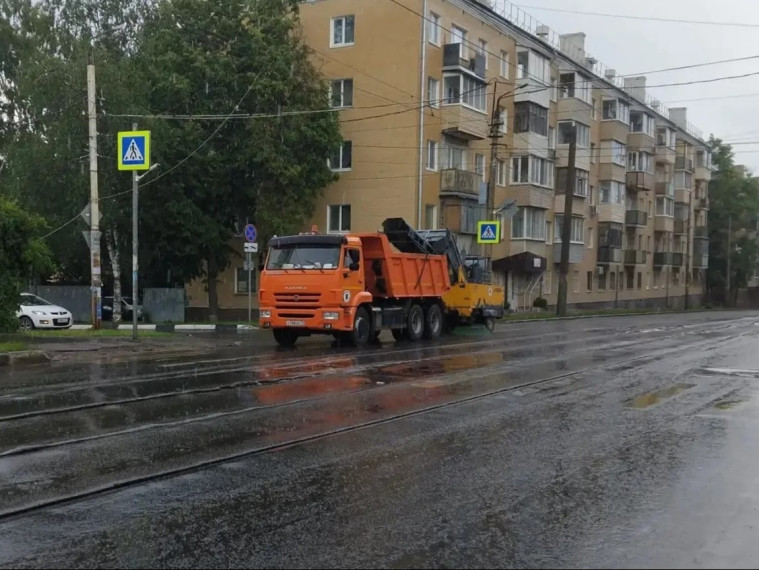 Уборка в городе.