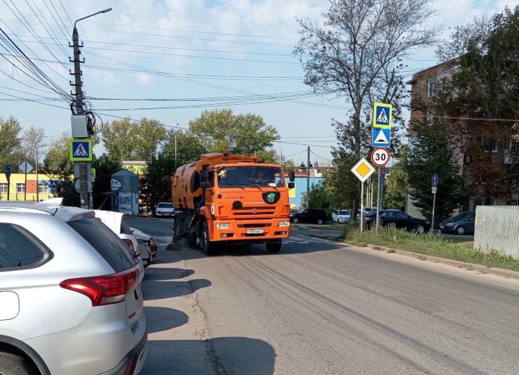 Уборка в городе.